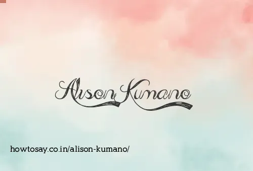 Alison Kumano
