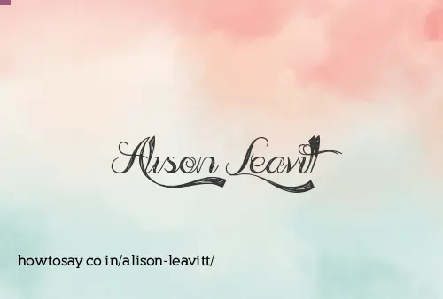 Alison Leavitt