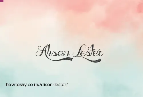 Alison Lester