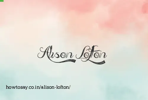 Alison Lofton