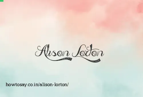 Alison Lorton