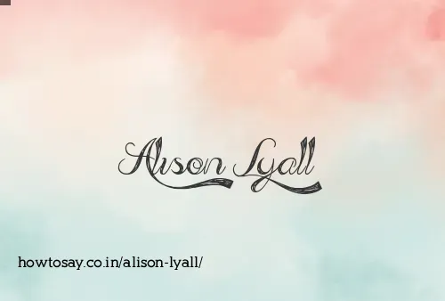 Alison Lyall