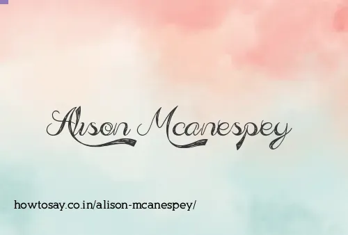Alison Mcanespey