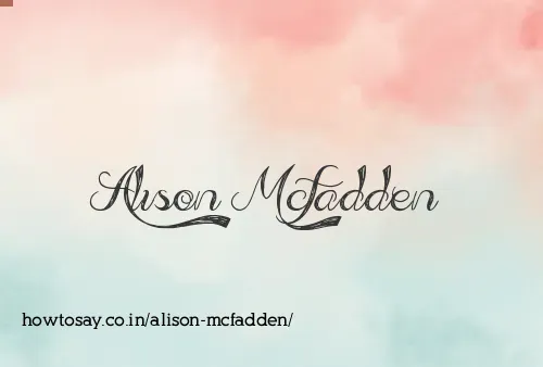 Alison Mcfadden