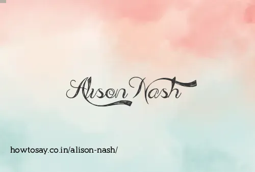 Alison Nash