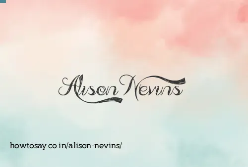 Alison Nevins