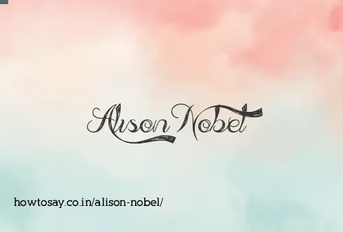 Alison Nobel