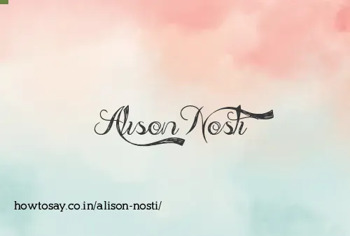 Alison Nosti