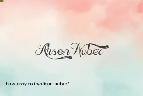 Alison Nuber