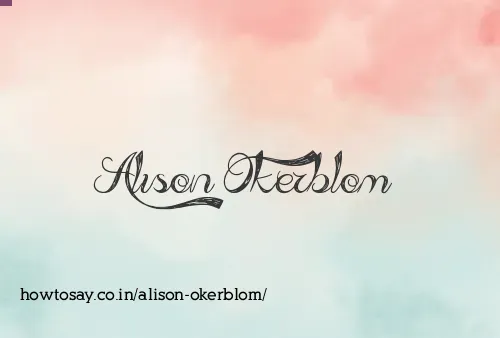 Alison Okerblom