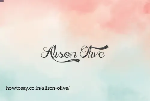 Alison Olive
