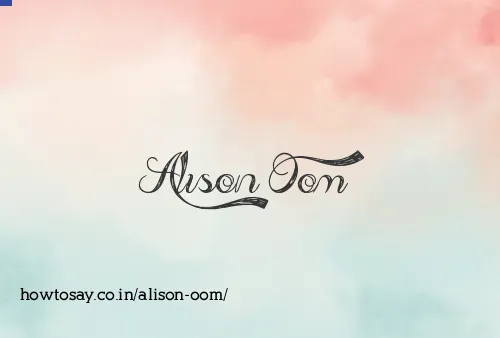 Alison Oom