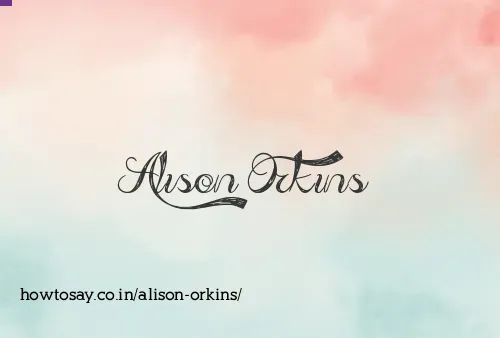 Alison Orkins