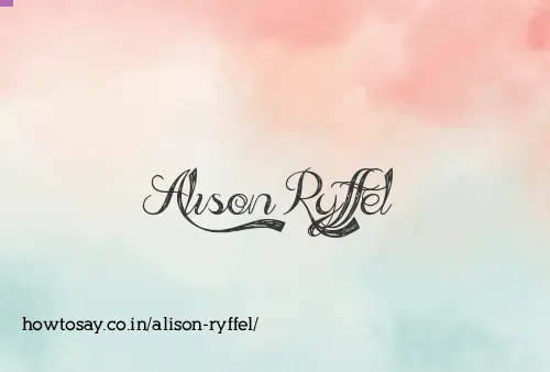 Alison Ryffel