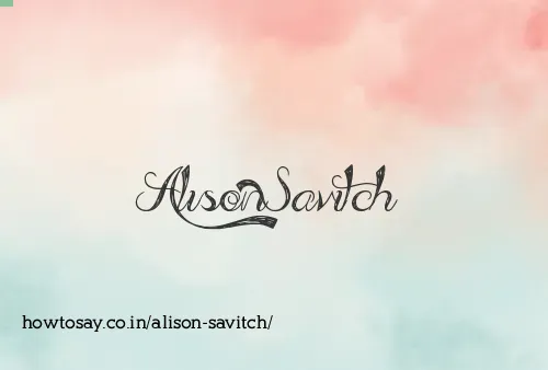 Alison Savitch