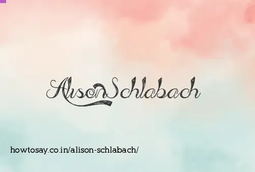 Alison Schlabach