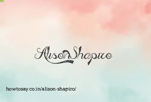 Alison Shapiro