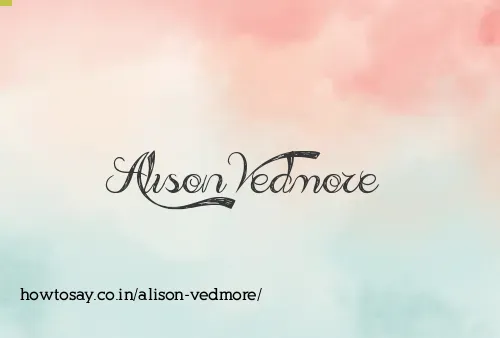 Alison Vedmore