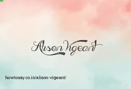 Alison Vigeant