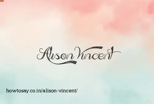 Alison Vincent