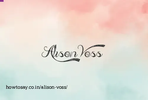 Alison Voss