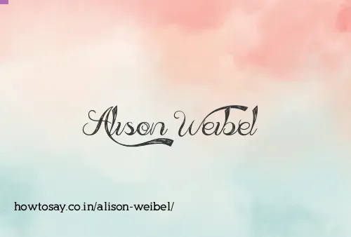 Alison Weibel