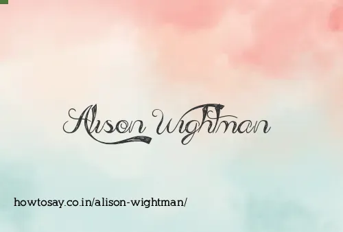 Alison Wightman
