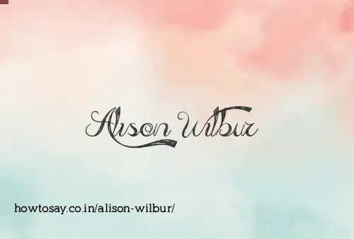 Alison Wilbur