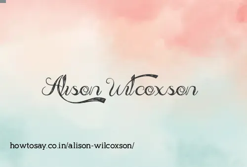Alison Wilcoxson