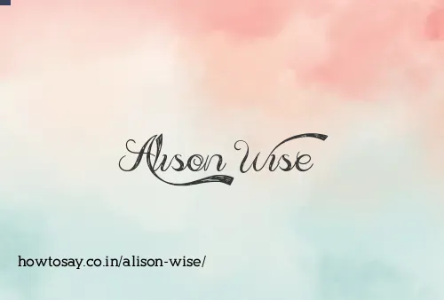 Alison Wise