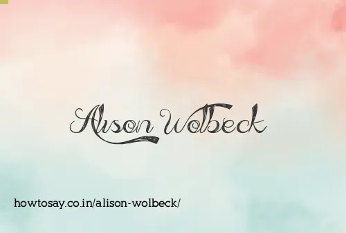 Alison Wolbeck