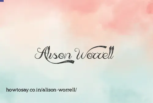 Alison Worrell