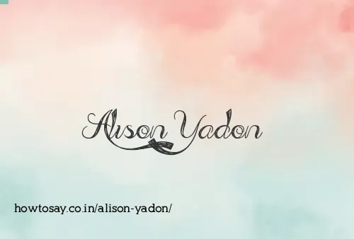 Alison Yadon