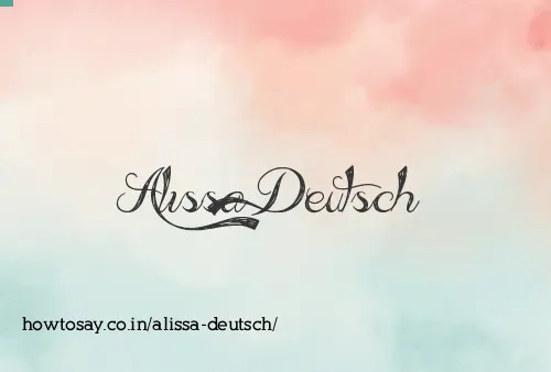 Alissa Deutsch