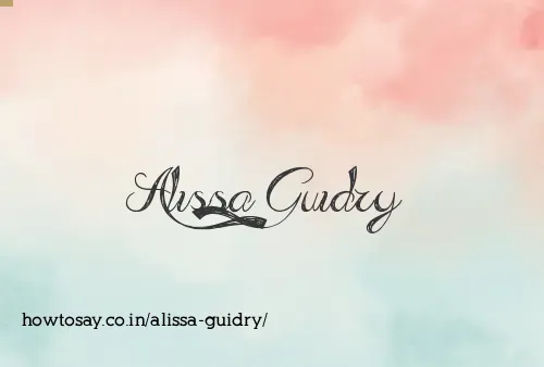 Alissa Guidry