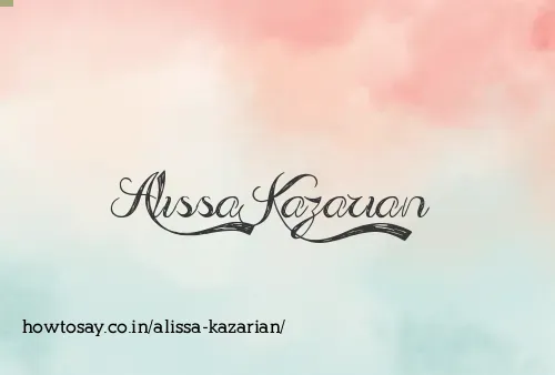 Alissa Kazarian