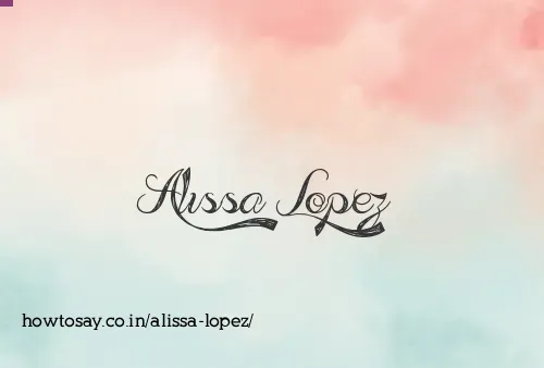 Alissa Lopez