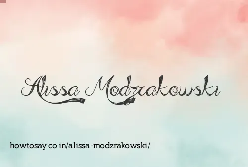 Alissa Modzrakowski