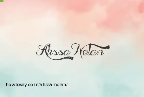 Alissa Nolan