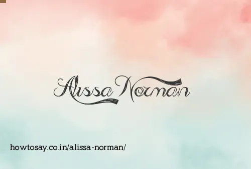 Alissa Norman