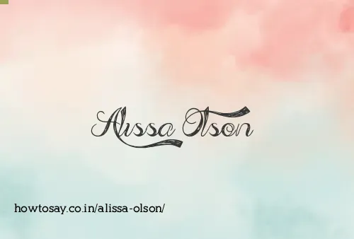 Alissa Olson