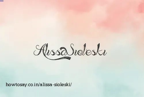 Alissa Sioleski