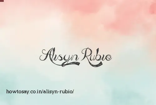 Alisyn Rubio