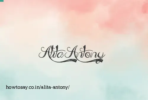 Alita Antony