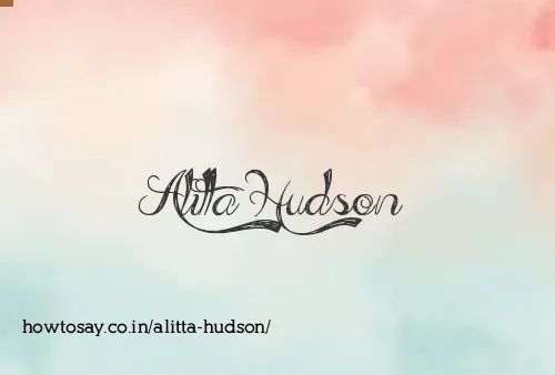 Alitta Hudson