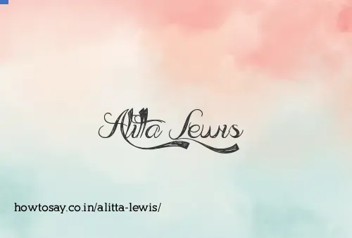 Alitta Lewis