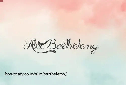 Alix Barthelemy