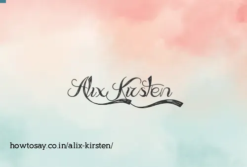 Alix Kirsten