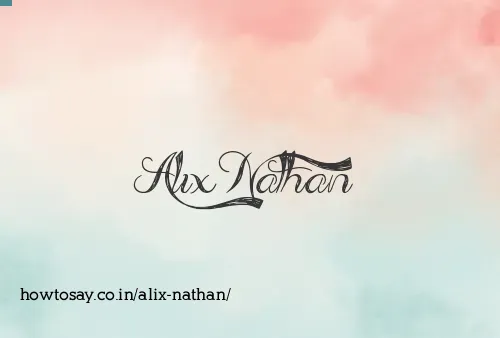 Alix Nathan