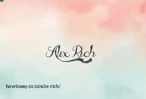 Alix Rich
